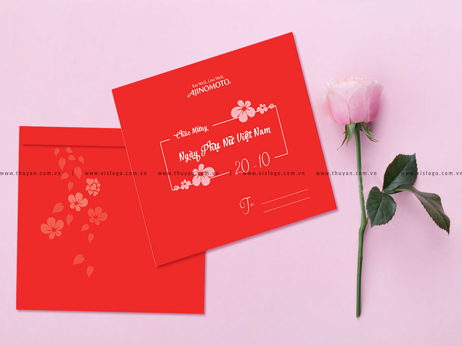 Thiết kế thiệp 20-10 Ajinomoto