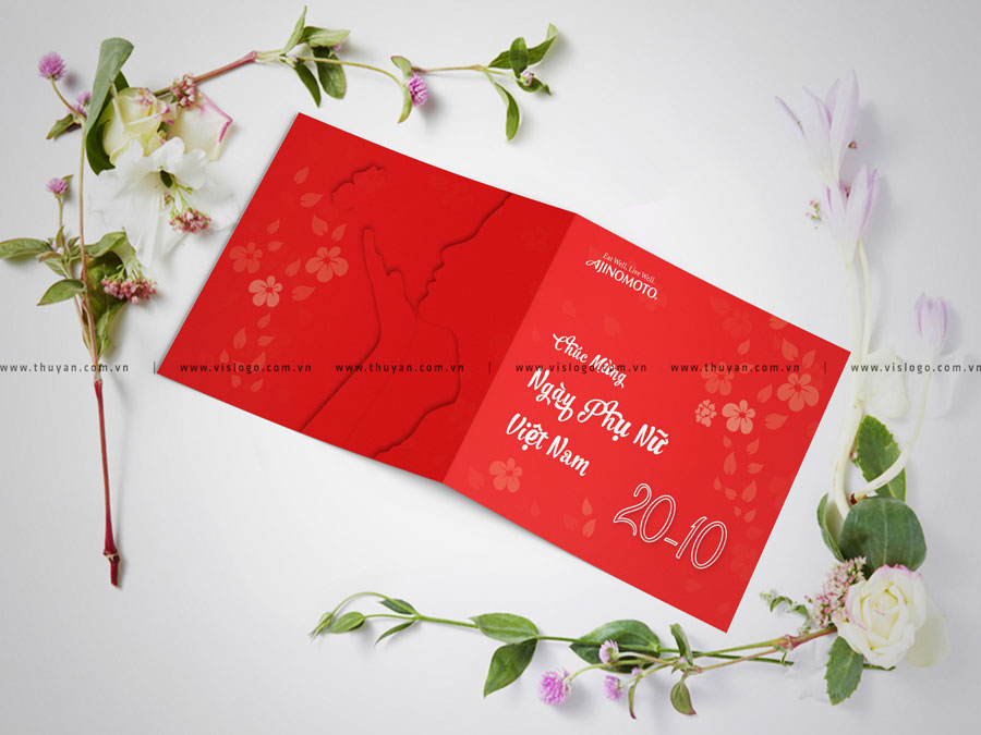 Thiết kế thiệp 20-10 Ajinomoto