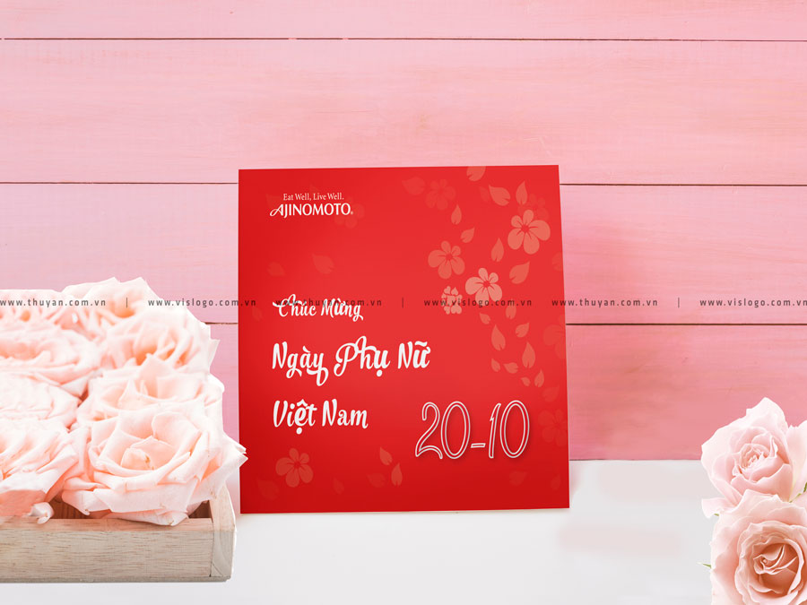 Thiết kế thiệp 20-10 Ajinomoto