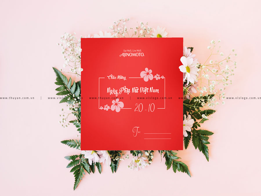Thiết kế thiệp 20-10 Ajinomoto