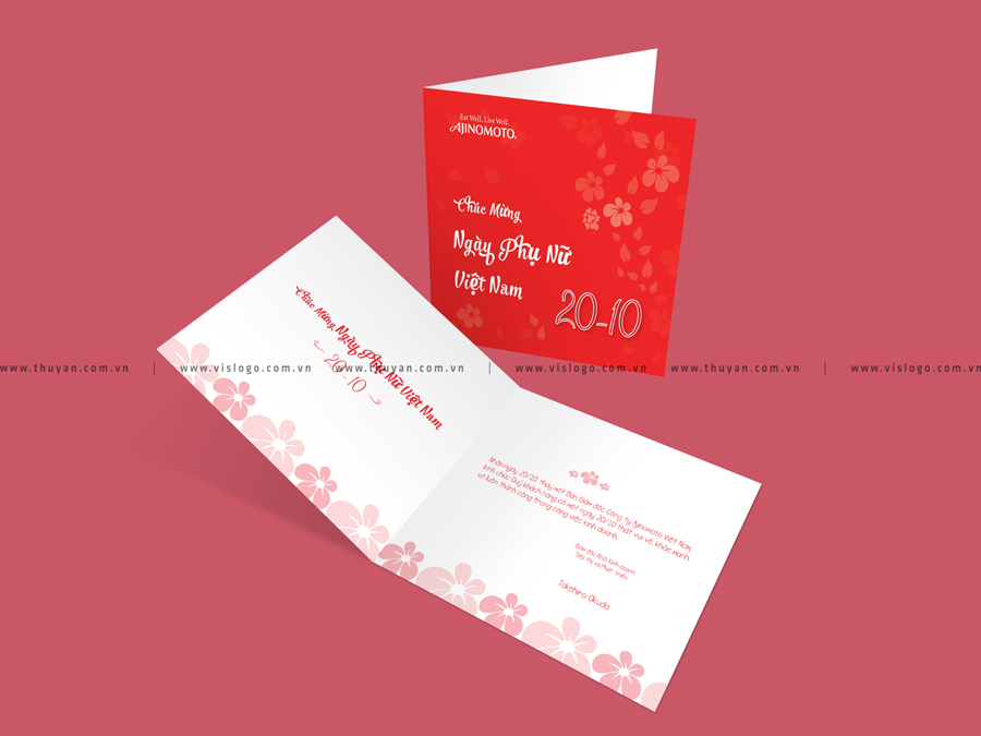 Thiết kế thiệp 20-10 Ajinomoto