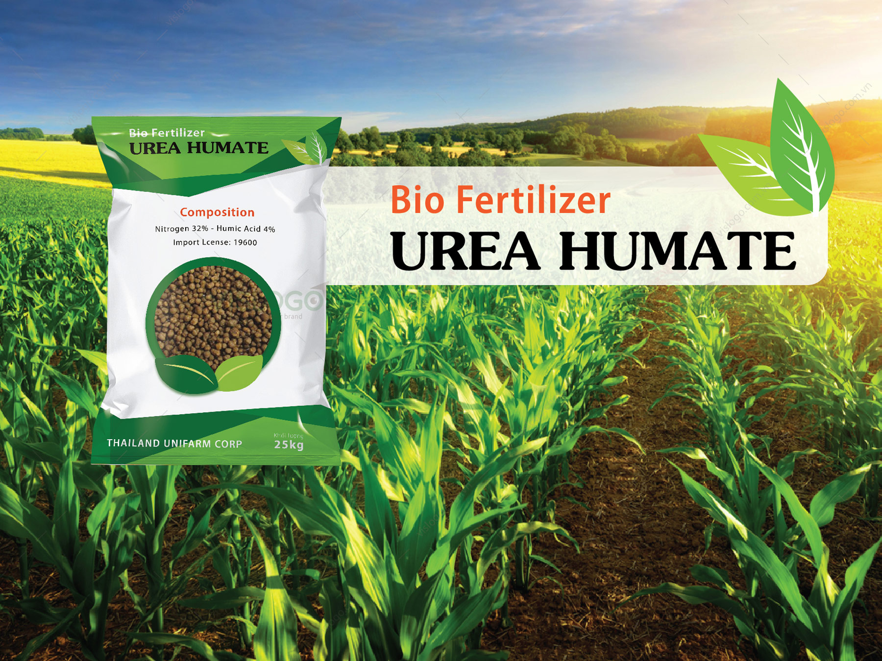 Thiết kế bao bì PHÂN BÓN UREA HUMATE 1