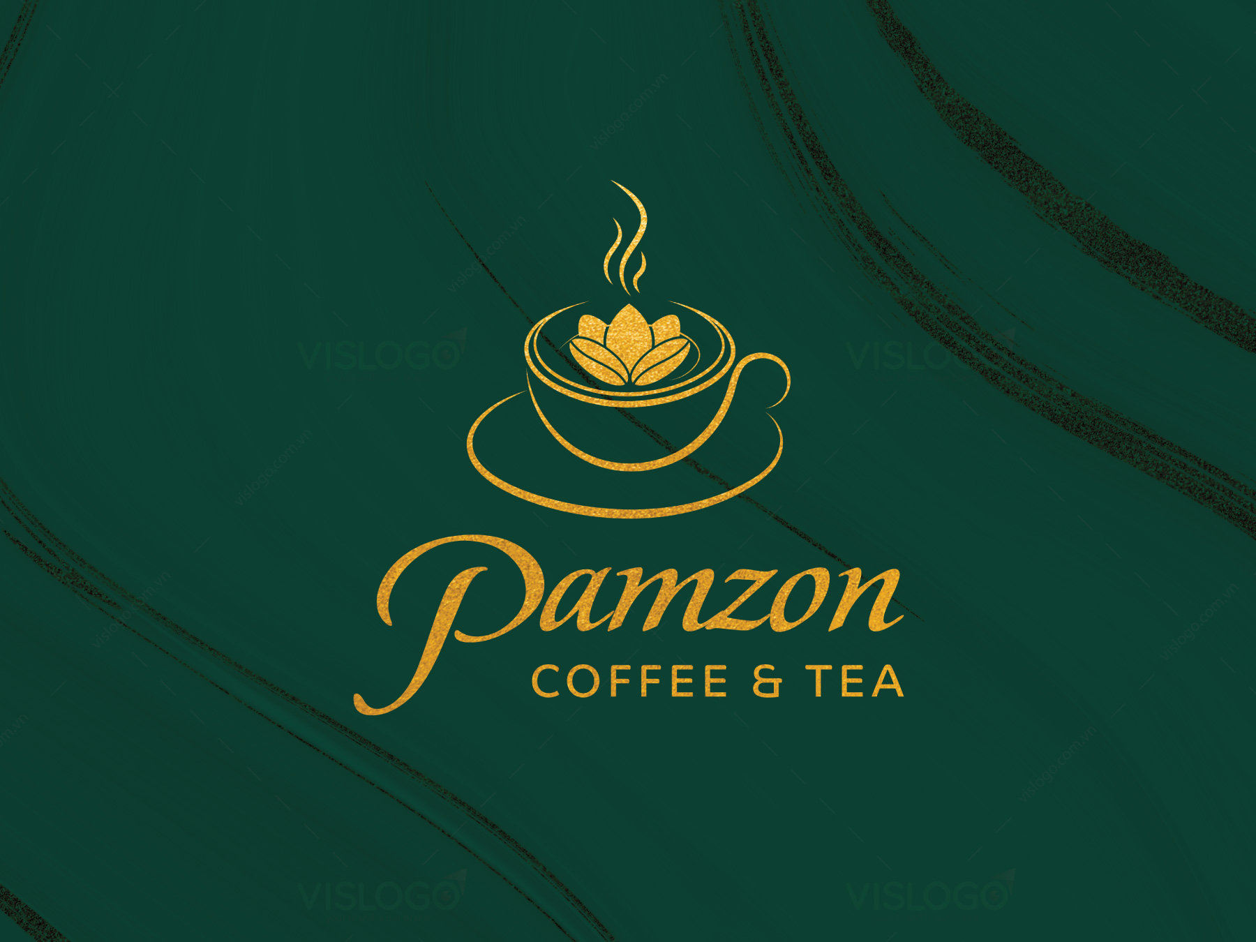 Thiết kế logo, ấn phẩm nhận diện Pamzon coffee and tea